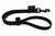 Xylo Noir Standard Grooming Loop, black leather grooming leash with adjustable strap and metal clip for pet grooming and handling.