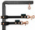 Xylo Noir GrooMate Stabilizer Loop - Groomer's Helper, grooming tool for pet grooming with black straps and rose gold hardware.