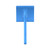 Salon Outfitters XL Pins Slicker & Combination Comb Set, blue slicker brush and comb aligned on a white background.