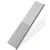 Salon Outfitters Stainless Steel Combination Comb - 7.5 inches, shiny metal design with fine teeth for professional hair styling and grooming.