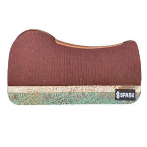 *RTS* Liberty Fit 3/4" Chocolate w/ L60 Turquoise Brown Roses & H2 Speckled Brown Cowhide Leathers *RTS* Liberty Fit 3/4" Chocolate w/ L60 Turquoise Brown Roses & H2 Speckled Brown Cowhide Leathers