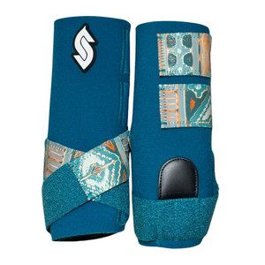 RTS Front Medium Sports Support in Turquoise with L79 Terracotta Navajo RTS Front Medium Sports Support in Turquoise with L79 Terracotta Navajo