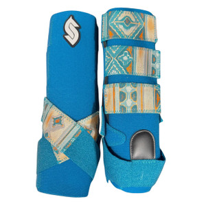 RTS Rear Medium Sports Support in Turquoise with L79 Terracotta Navajo RTS Rear Medium Sports Support in Turquoise with L79 Terracotta Navajo