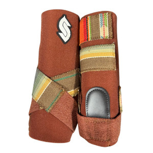 RTS Front Medium Sports Support in Chestnut with Olive Serape Tapestry RTS Front Medium Sports Support in Chestnut with Olive Serape Tapestry