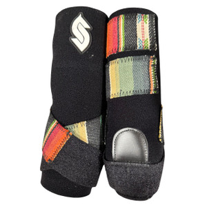 RTS Front Medium Sports Support in Black with Olive Serape Tapestry RTS Front Medium Sports Support in Black with Olive Serape Tapestry