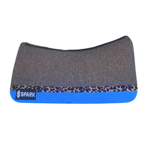 *RTS* Freedom  Fit 3/4" Grey w/ L49 Metallic Royal Blue Rio & H5 Cheetah Cowhide Leathers