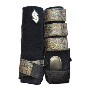 RTS Rear Medium Sports Support in Black with L96 Dark Lagoon Cowboy Tool