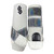 RTS Front Medium Sports Support in White with L61 Black Sparkle