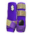 RTS Front Medium Sports Support in Purple with ***discontinued*** Mustard Serape