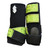 RTS Front Medium Sports Support in Black with Lime Green Indiano