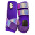 RTS Front Medium Sports Support in Purple with Pink Opal