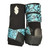 RTS Front Medium Sports Support in Black with Teal Cowboy Tool