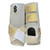 RTS Front Medium Sports Support in White with Gold Elephant