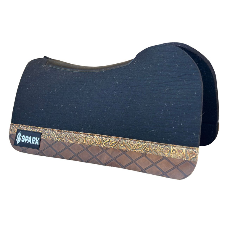 *RTS* Liberty Fit 3/4" Black w/ L81 Rustic Diamond Tan  & L69 Gilded Brandy Cowboy Tool