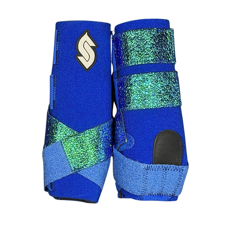 RTS Front Medium Sports Support in Royal Blue with L103Shattered Dragon