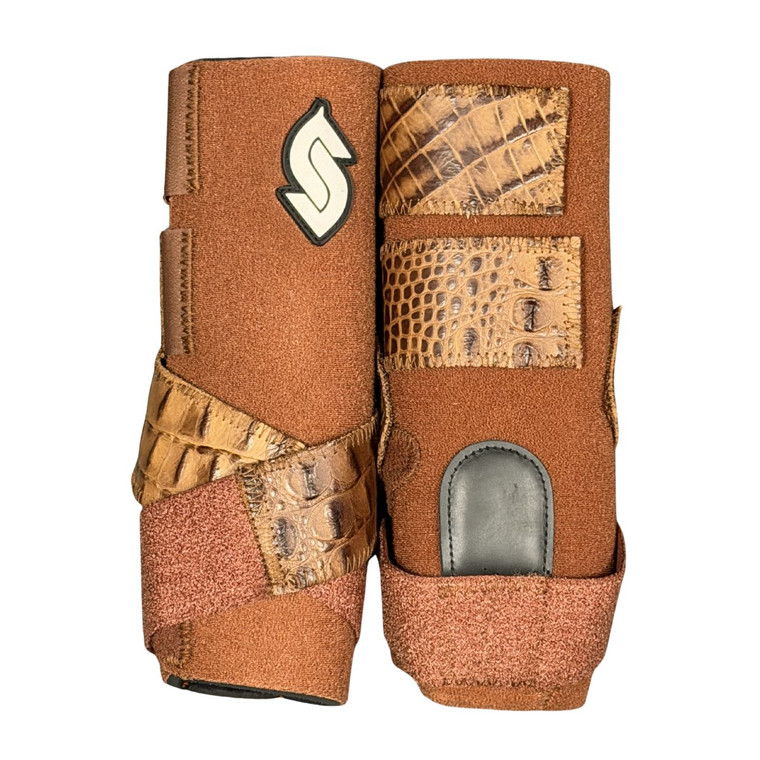 RTS Front Medium Sports Support in Chestnut with L101 Saddle Croc