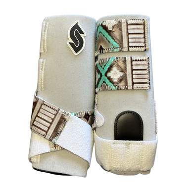 Support Rts RTS Front Medium Sports Support in White with Mint Chocolate Navajo