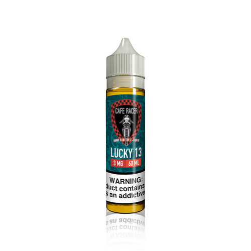 Cafe Racer - Lucky 13 60ml eLiquid Bottle background