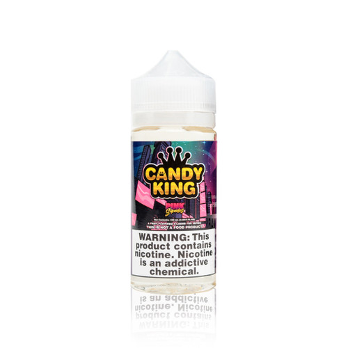 Candy King E-Liquid - Pink Squares - 100ML BOTTLE background