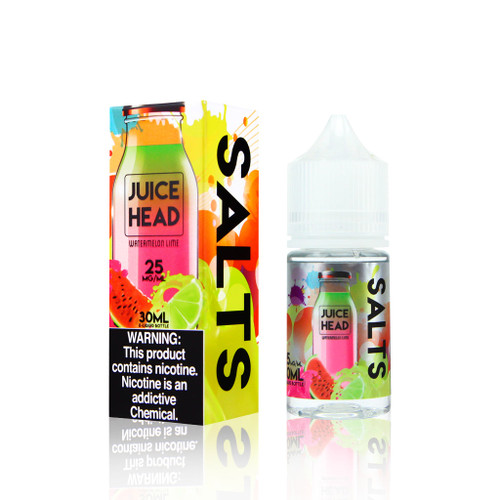 Watermelon Lime - Juice Head Salts E Liquid BOX and bottle background