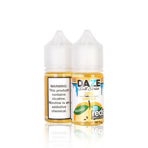 Daze Salt Series - Mango Reds Apple Iced bottles background