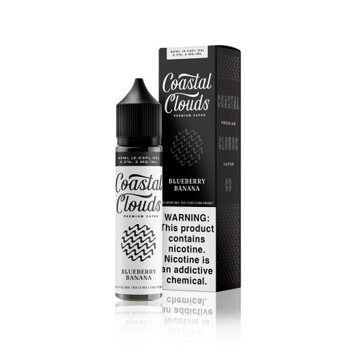 Coastal Clouds E-Liquid - Blueberry Banana (Muffin) - 60ml background