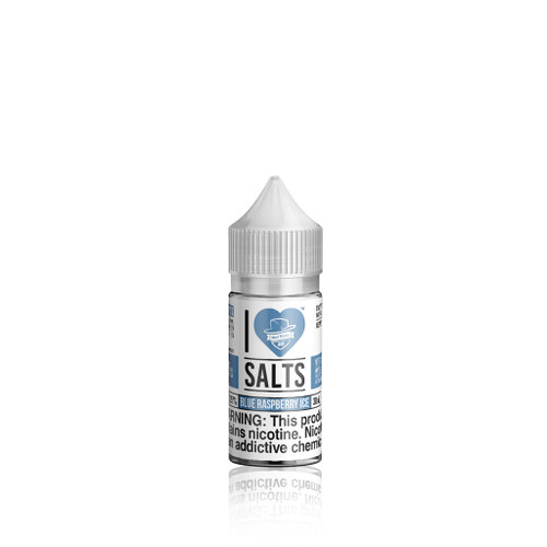 I Love Salts - Blue Raspberry Ice BOTTLE background