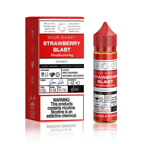 Glas Basix Series E-Liquid - Strawberry Blast - 60ml background