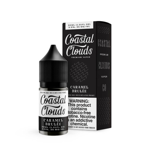 Coastal Clouds Salt E-Liquid - Caramel Brulee 30ml