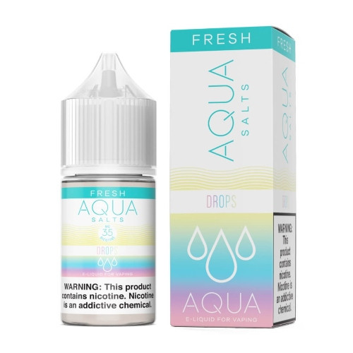Aqua Salt E-Liquid - Drops 30ml background