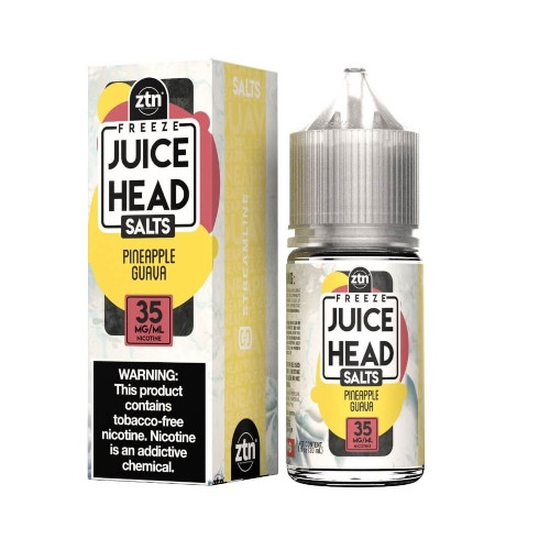 Juice Head Freeze Salt E-Liquid - Pineapple Guava Freeze 30ml background