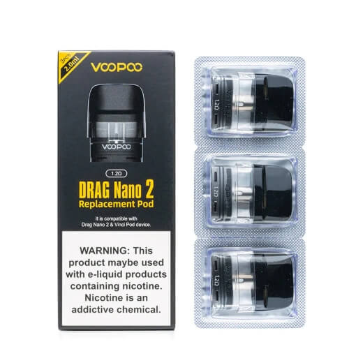 Voopoo Drag Nano 2 Replacement Pods 3 pack background