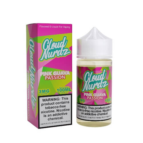 Cloud Nurdz E-Liquid - Pink Guava - 100ml background