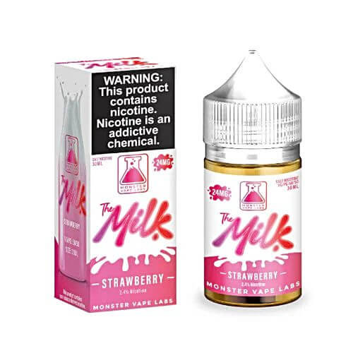 The Milk Salt Strawberry Milk E-Liquid 30ml background