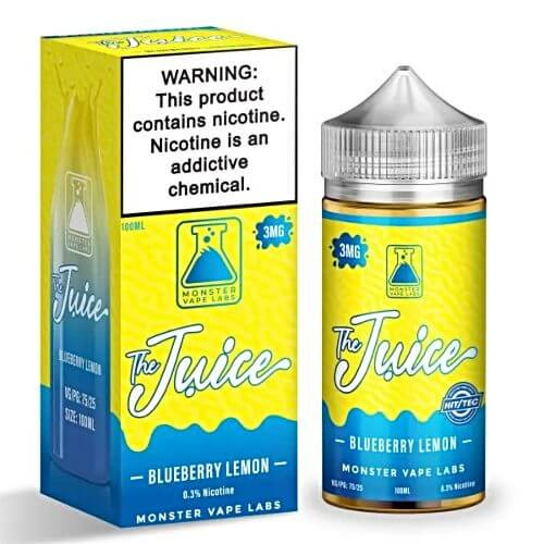 The Juice Blueberry Lemon E-Liquid 100ml background