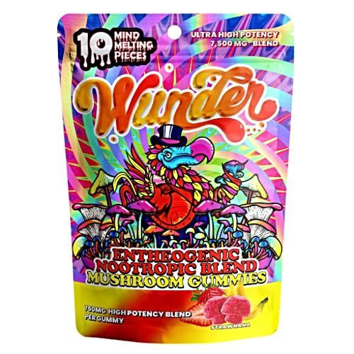 Wunder Hi Potency Magic Mushroom Gummies background