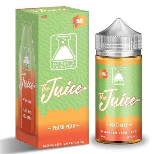 The Juice Peach Pear E-Liquid 100ml background