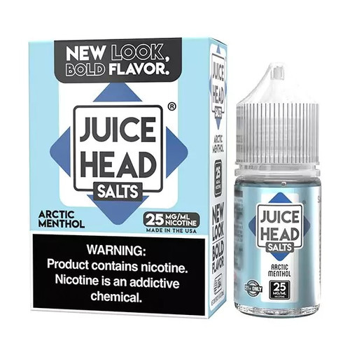 Juice Head Salts Arctic Menthol 30ML Bottle and box background