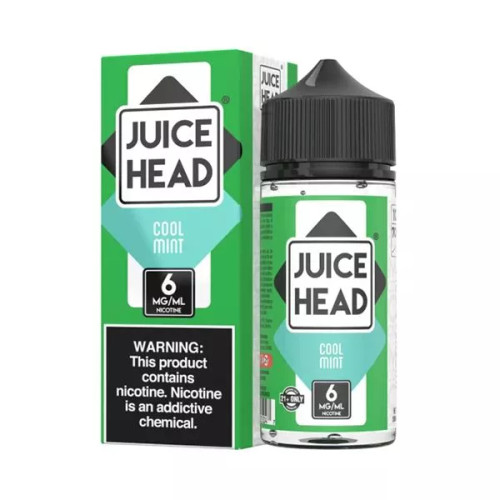 Juice Head - Cool Mint 100ml box and bottle background