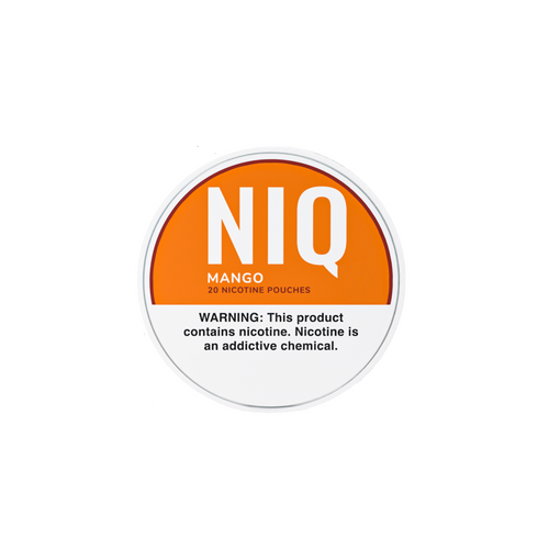 NIQ Nicotine Pouches - Mango background