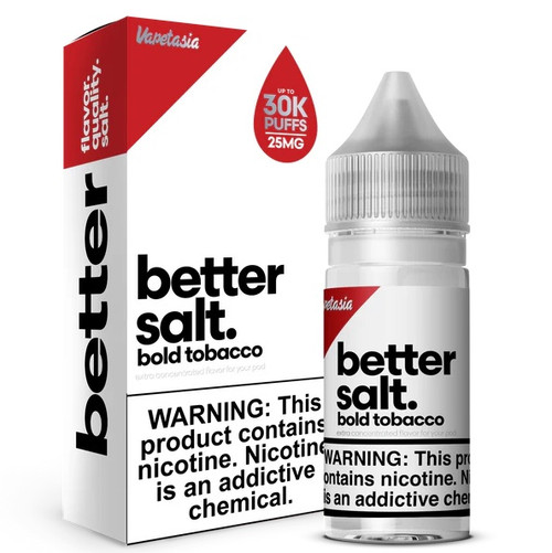 Better Salt Bold Tobacco box and bottle background