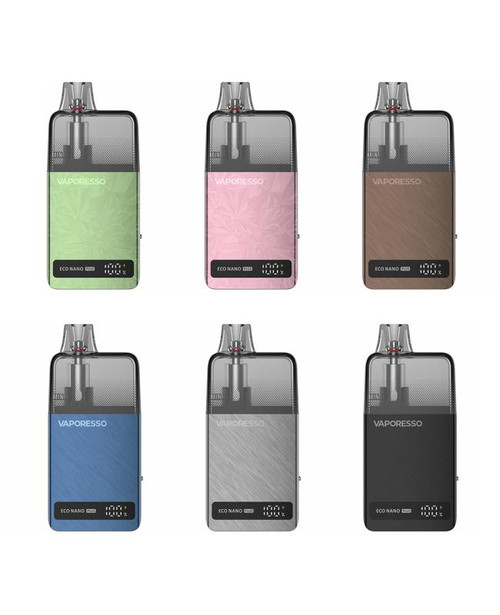 Vaporesso ECO Nano PLUS Pod System assorted colors background