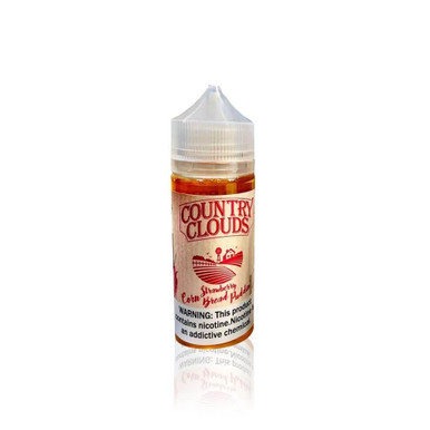 Country Clouds E-Liquid - Strawberry Corn Bread Puddin'