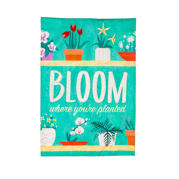 Spring Bloom Where You Are Planted Garden Flag