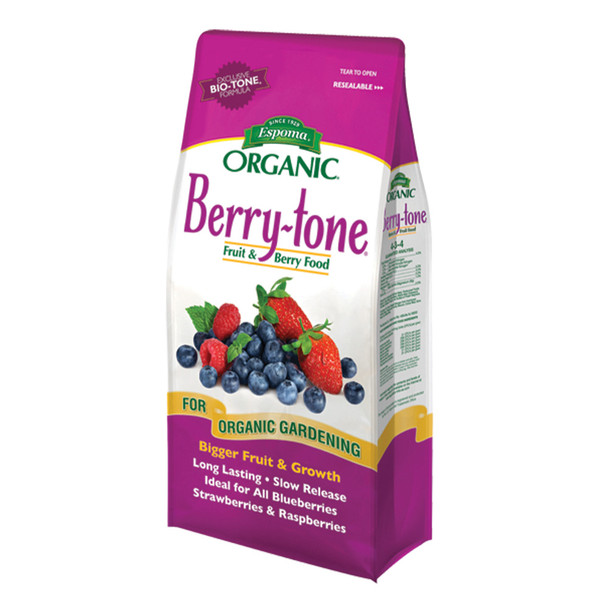 Espoma Organic Berry-tone fertilizer in 4 pound bag