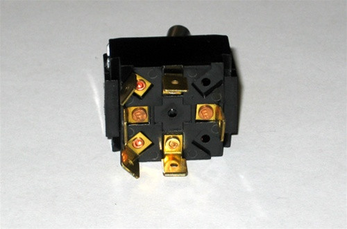 MasterCraft Toggle Switch Red LED 2 Position 6 Prong