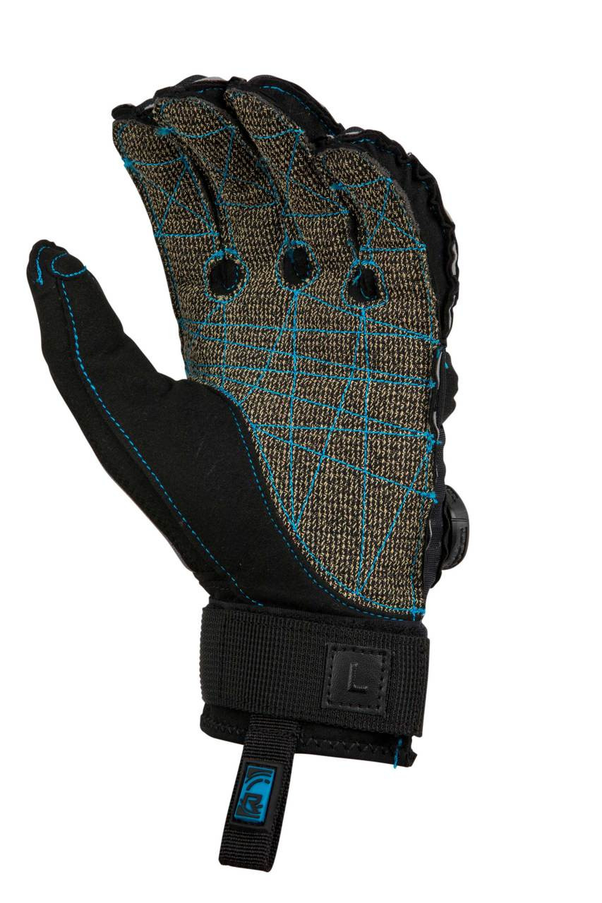 Radar Men's Vapor-A BOA Inside-Out Pre-Curved Fingers Waterski Gloves 