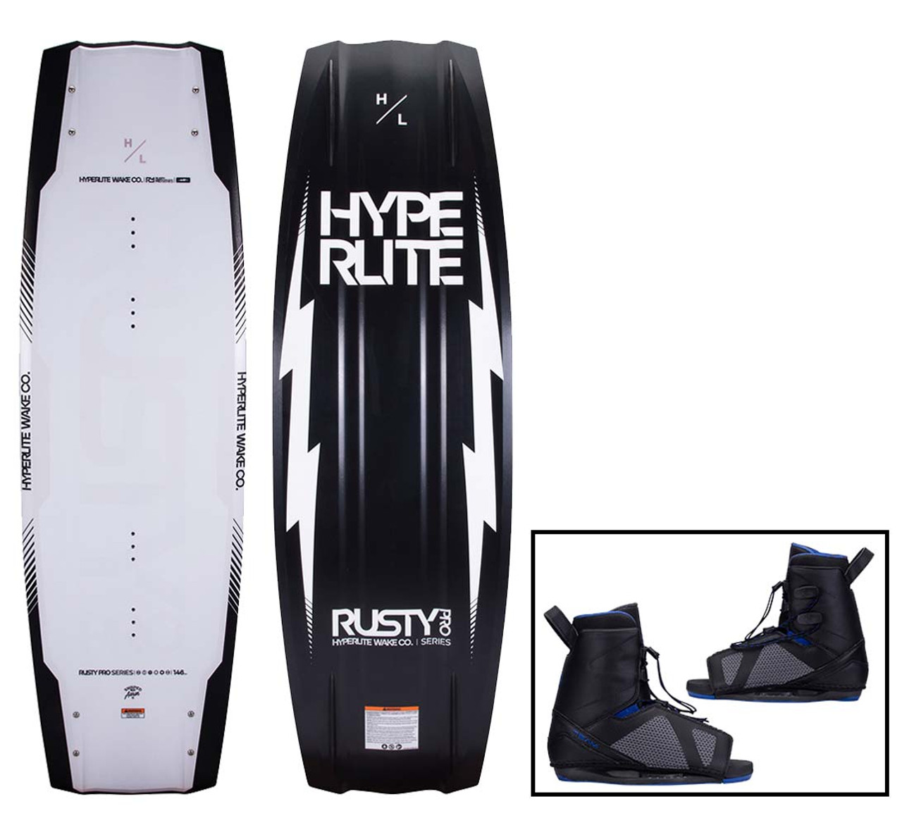 Hyperlite Rusty Pro Mens Wakeboard W/Team OT Bindings 