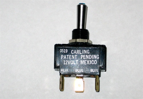 Mastercraft Toggle Switch Blue Led 3 Position 5 Prong