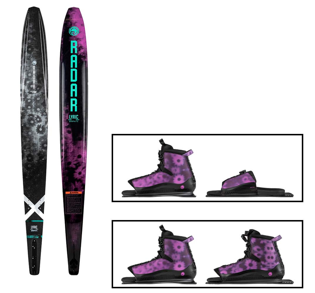 2022 Radar Graphite Lyric Water Ski Package Water Ski Packages
